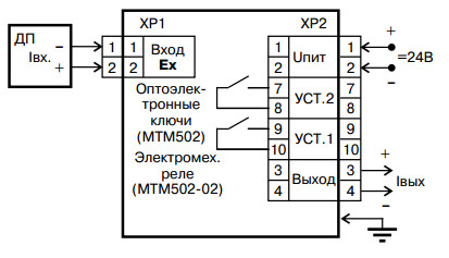 рис. 1 - Схема подключения