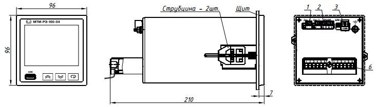 рис. 2 - Монтажный чертёж МТМ-РЭ-160-04